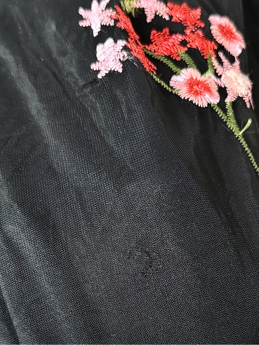 NWT LULUS Floral Embroidered Mesh Sleeveless Mermaid Skirt Whimsigoth Dress M - Picture 6 of 7